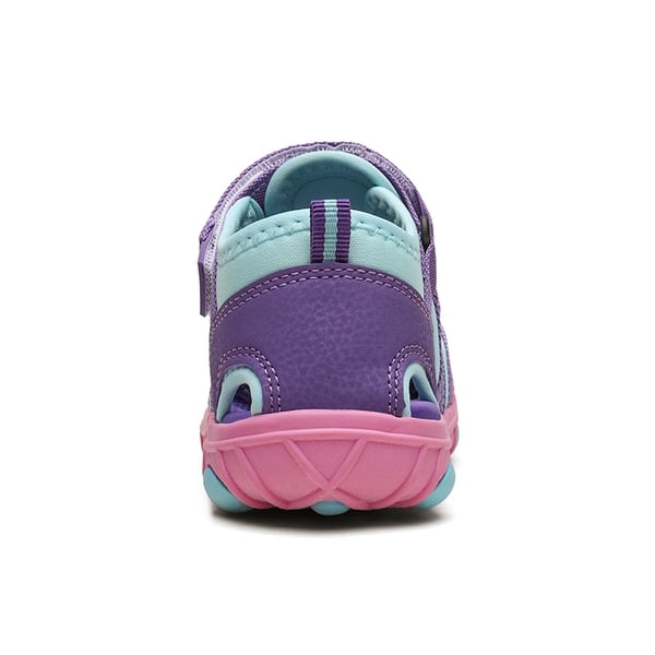 Kids Closed Toe Athletic Outdoor Sandals - PURPLE BLUE - 3